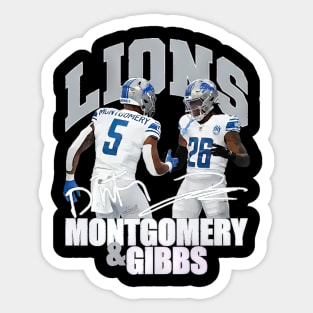 Detroit Lions - Montgomery & Gibbs Game Day Sticker